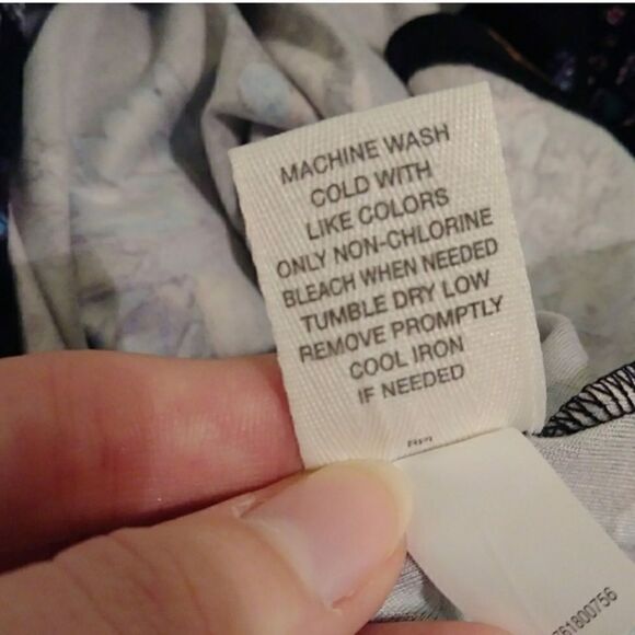 Mudd Black Floral Strappy Back Long Sleeve Dress - Picture 7 of 7